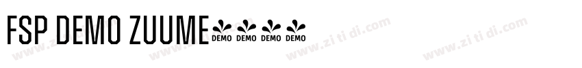 FSP DEMO Zuume字体转换